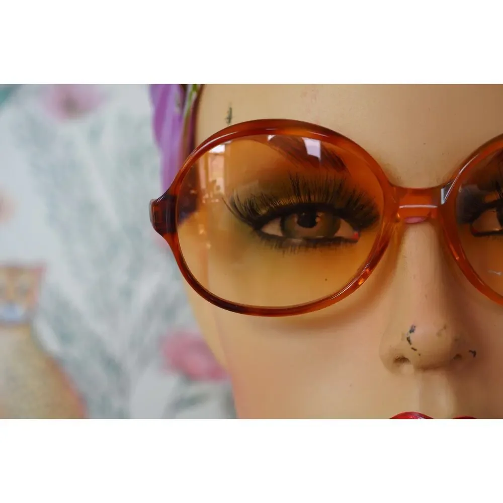 1970s Vintage Shuron Sunglasses USA Glam Retro Grandma Chic Beach Festival